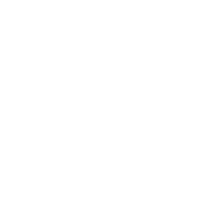 A stylized white logo featuring the profile of a persons face with flowing hair, set within a circle, on a light gray background.