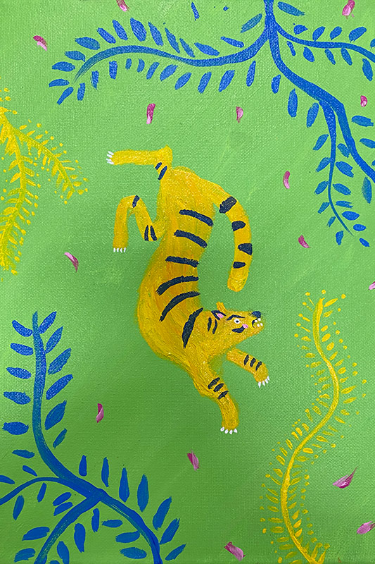Painting of a tiger